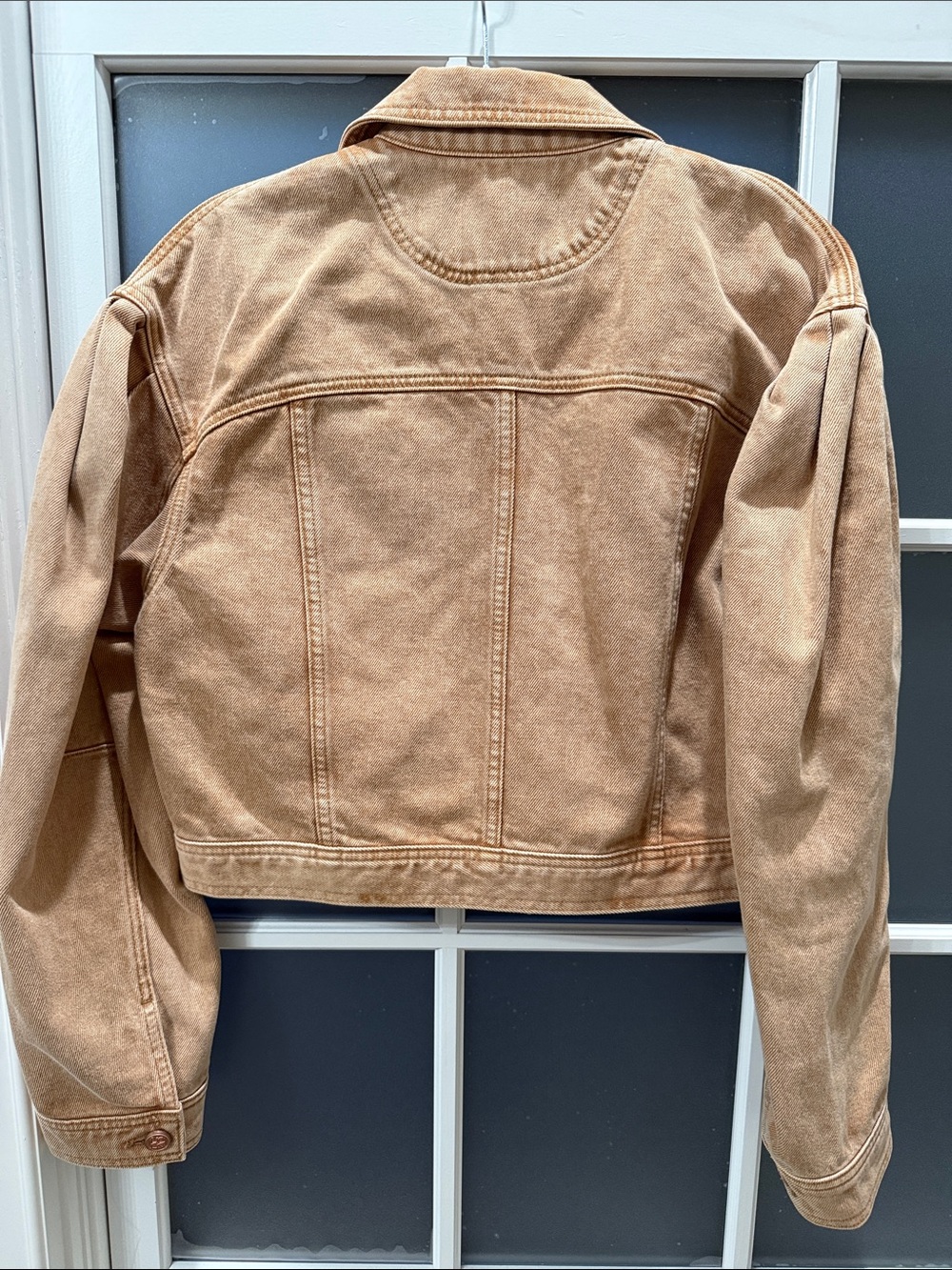 Ulla Johnson Cropped Tan Denim Jacket - Picture 4 of 4